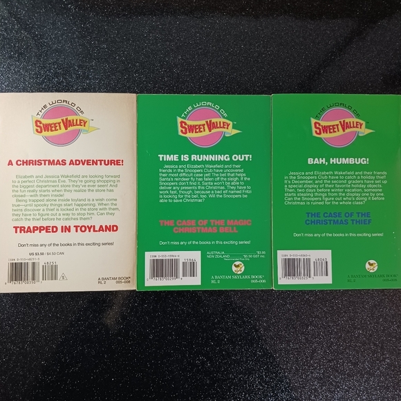 Vintage Sweet Valley Kids Christmas Books by Francine Pascal Set of 3. - Picture 4 of 4